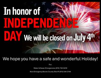 4th of July office closed