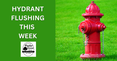 hydrant flushing week of may 4, 2026 to may 8, 2026